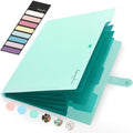 Sooez Green School Supplies File Folder, Letter Size Accordion File Organizer, Expanding File Folder for Document, Portable Paper Organizer for Office by Sooez