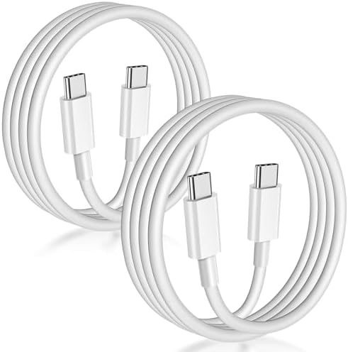 APFEN USB C to USB C Cable (6FT, 2Pack),Type-C 60W Fast Charging Cord by APFEN