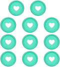 PATIKIL 24mm Plastic Book Binding Discs, 11 Pack Discbound Expansion Discs Heart Binder Rings for DIY Notebook Planner, Green by PATIKIL