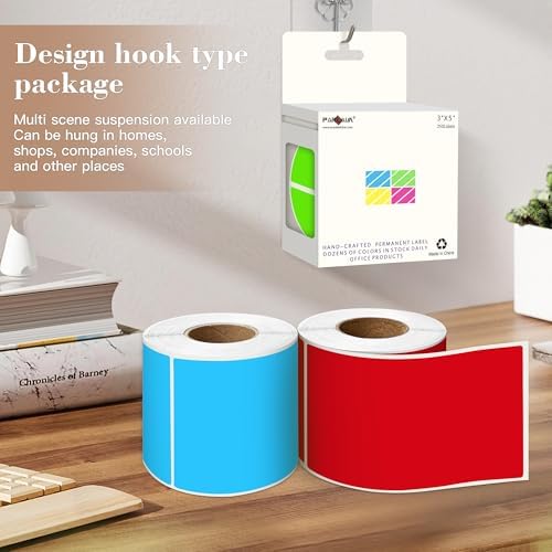5 x 3 inch Colored Inventory Sticker, 1000P 4 Colors Rectangle Moving Label - Image 4