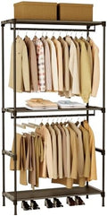 CASAMAYA Clothes Rack, Portable Closet, 27.6 Inch Wardrobe Closet, Clothes Storage Organizer with Shelves and 2 Hanging Rods, Easy to Assembly, Black PCT001B01 by Unknown