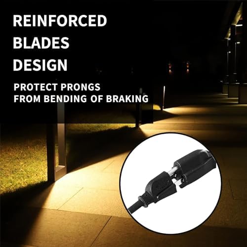 12 Ft Black Outdoor Extension Cord, 16 Gauge Heavy Duty Power Cord - Image 4