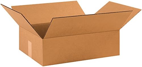 BOX USA 17 1/2 x 12 x 3 Corrugated Cardboard Boxes, Flat 17.5"L x 12"W x 3"H, Pack of 25 | Shipping, Packaging, Moving, Storage Box for Home or Business, Strong Wholesale Bulk Boxes by BOXUSA