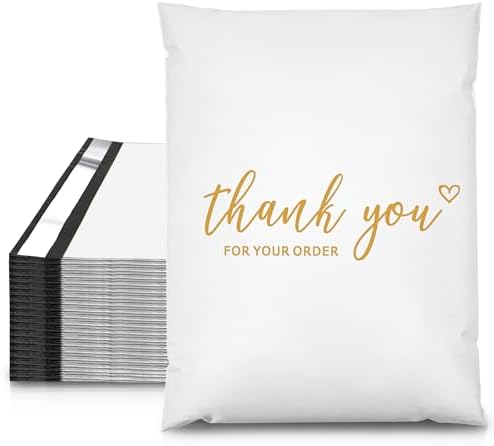 JinRuiKJ Thank You Poly Mailers 10x13 Inch, 25 PCS, White by JinRuiKJ