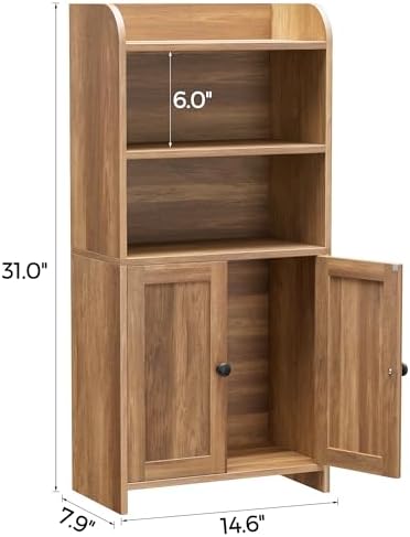 Homhedy Small Bathroom Storage Cabinet, Toilet Paper Storage Cabinet - Image 2