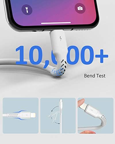 4 inches iPhone Charger Cord Short, 5Pack Small USB A to Lightning Cable Fast Charging Compatible with Apple iPhone 13 12 11 Pro Max Xs X 8 Plus SE2, iPad Air/Mini, Portable Charger - Image 3