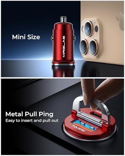 MRGLAS【Upgraded】 125W USB C Car Charger Super Fast Charging for iPhone 18 - Image 4