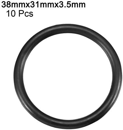 uxcell Pack of 10 Nitrile Rubber O-Rings 38mm OD 31mm ID 3.5mm Width - Image 2