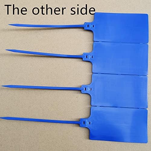 Plastic Seals Shipping Tags Logistics Use Big Sign Tie Large Label Tie, 255mm Total Length, Package of 100pcs (Navy Blue) - Image 4