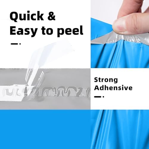 POLYSELLS 200 pcs 19x24 Inches Blue Poly Mailers Shipping Envelopes, Strong Adhesive Sealing, Waterproof, and Tear-resistant Postal Mailing Bags for Clothing, Books, and Accessories - Image 3