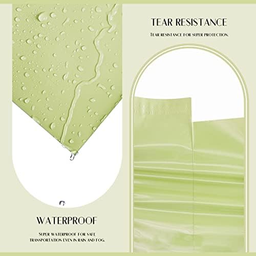 Metronic Poly Mailers 14.5X19 100PC, Strong Adhesive Shipping Bags for Clothing, Waterproof and Tear-Proof Shipping Envelopes, Packaging Bags Mailers Poly Bags, Avocado Green - Image 2