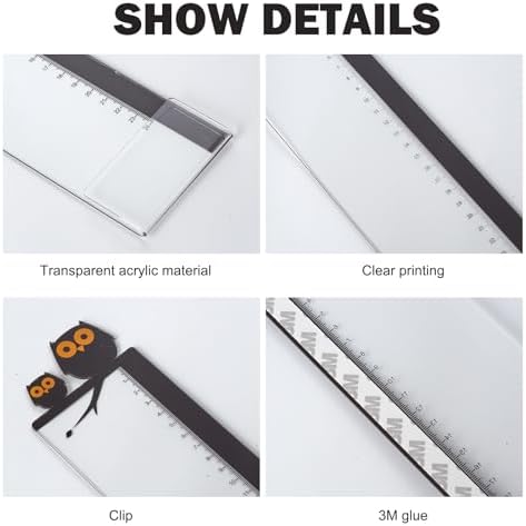 Office Desk Accessories 2pcs Multifunction Computer Monitor Memo Board - Transparent Computer Side Panel Memo Creative Monitor Side Panel Suitable for Office Home Desktop - Image 3