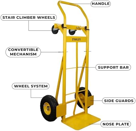 Stanley SXWTD-MT519 Steel Multi-Truck, Yellow, 150/200 kg - Image 4