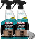 Weiman Cabinet and Wood Cleaner, Shine, Clean and Protect Spray - For Wood Cabinets, Furniture, Tables, Baseboards, Trim and more, 16 oz, 2 PACK with MicroFiber Towel by Weiman