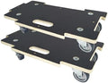 Hard Wood Mover Spliceable Dolly 550Lbs Capacity (2 Packs) 4 Wheels Heavy Duty Furniture Moving Connectable Design Dollier Upgraded Transport Roller by DrTakepeak