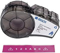Brady Authentic (M21-750-595-PL) All-Weather Vinyl Label for Indoor/Outdoor ID, Lab and Equipment Labeling, White on Purple- For M210, M210-LAB, M211, BMP21-PLUS and BMP21-LAB Printers, .75" W, 21' L by BradyCorp