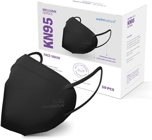 Well Before Welcome Series KN95 Face Mask, Regular, Pack of 50 by WellBefore