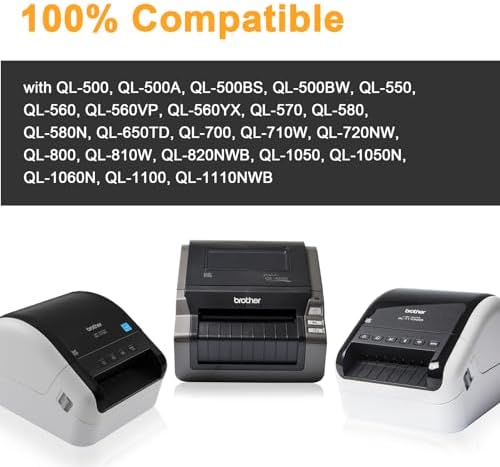 (12 Rolls + 1 Frame, 4800 Labels) Labelebal Compatible 1-1/7" x 3-1/2"(29mm x 89mm) Direct Thermal Labels Replacement for DK-1201 Shipping Mailing Postage Address Compatible for Brother QL Printer - Image 5