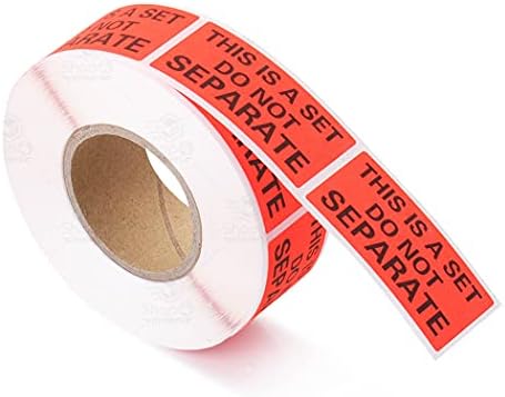 Shop4Mailers This is a Set Do Not Separate Red Labels 1" x 2" Rolls of 500 (12 Rolls) - Image 5