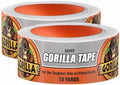 GORILLA Duct Tape, 1.88 in x 10 yd, Silver (Pack of 2) - Utility, Triple Layer Strength, Indoor & Outdoor, Weather Resistant Shell by Gorilla