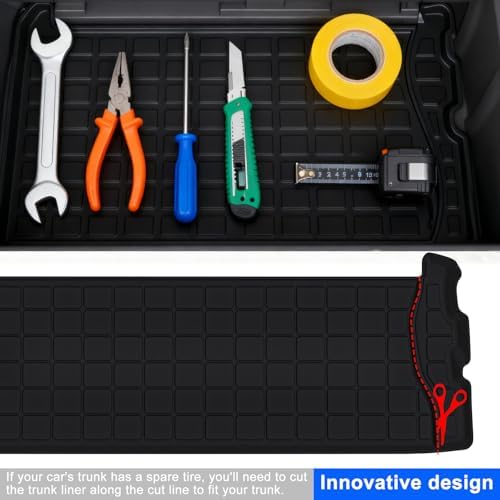 Cargo Mat with Backrest Protection for 2021-2025 2026 Toyota Sienna, TPE All Weather Protection Cargo Liner with Velcro Rear Seats Backrest car Accessories-Black - Image 2
