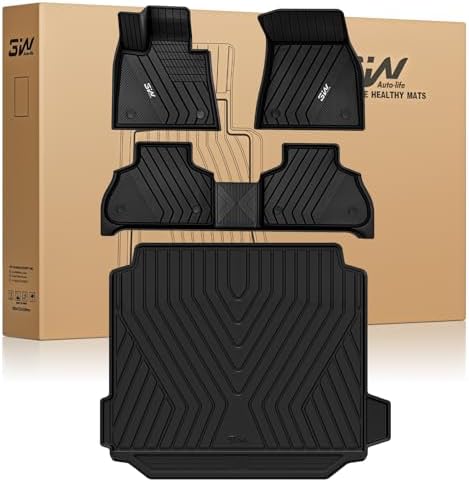3W Floor Mats & Cargo Liner for BMW X5 2019-2026, TPE All-Weather by 3W