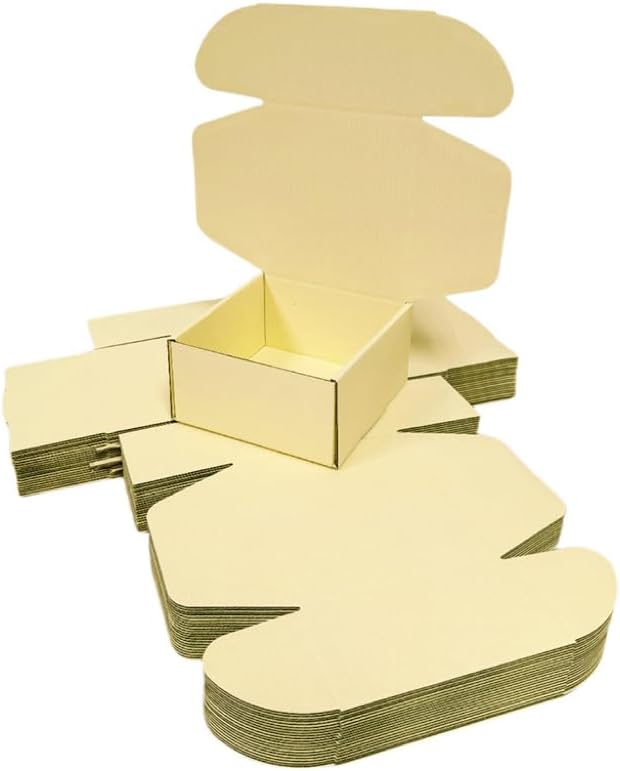 10 Pcs 9.8 x 9.8 x 4 inches Large Size Corrugated Cardboard Gift Boxes - Image 3