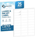 Address Labels for Printer 750 Labels - 1" x 2-5/8", Mailing, Storage & Pantry Organization, Laser/Inkjet Compatible, 30 Per Page, 25 Sheets by KKBESTPACK