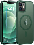 FNTCASE for iPhone 13 Mini/iPhone 12 Mini Case, Fit for Magsafe, Green by FNTCASE