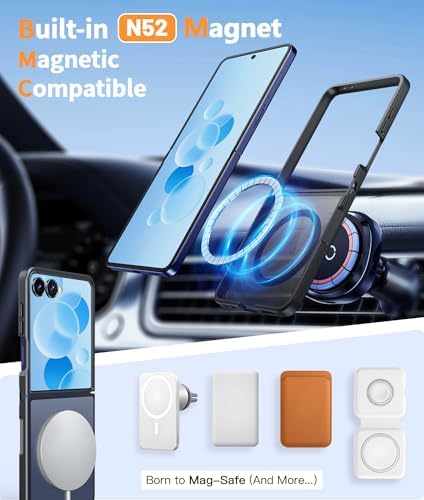 FNTCASE for Samsung Galaxy Z Flip 7 Case, Fit for Magsafe, Screen Protector - Image 3