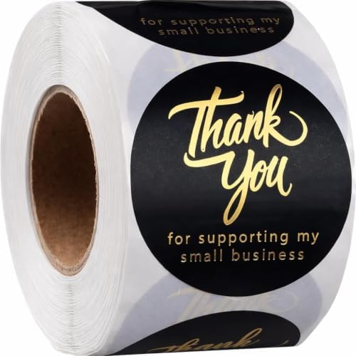 500 Thank You for Supporting My Small Business Stickers, 1.5 Inch by IBAKE