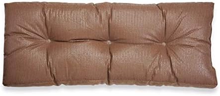 Klear Vu The Gripper Non-Slip Tufted Bench Cushion for Indoor Furniture, Assembled in USA, Entryway Storage, Bay Window, Corner Nook or Piano Seat, 35 Inches, Solid Faux Leather - Image 2