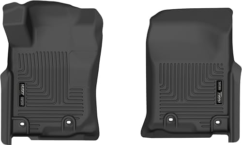 Husky Liners Weatherbeater Floor Mats | Fits 2013-2024 Toyota 4Runner, 2014-2023 Lexus GX460 | Front Row, 2-pc Black - 13721 by HuskyLiners%C2%AE