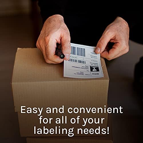 Premium Label Supply White Sticker Shipping Labels – 4" x 5" – Laser/Inkjet Compatible – (4 per Sheet), 2000 Sheets - 8,000 Total Adhesive Labels - Image 2