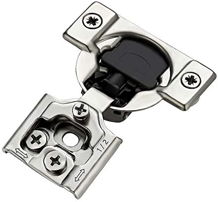 Soft Close Hinges for Kitchen Cabinet Hinges, 1/2 Inch Overlay, 8 Pack by Ravinte