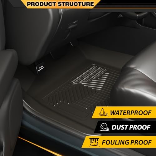 G-PLUS TPE Floor Mats Fit 2024-2025 Toyota Tacoma Double Cab,4PCS - Image 2