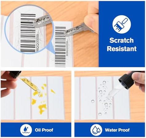 LLIKED 3"x1" Removable Labels 1400 Thermal Labels with No Residue - Image 5