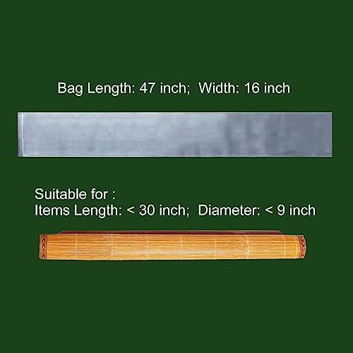Flat Open 16x47 Inch (20-Pack) Extra Long Plastic Sleeves, Narrow Poster Bags, Plastic Blueprint Bags Waterproof Tube for Storage Clear - Image 2