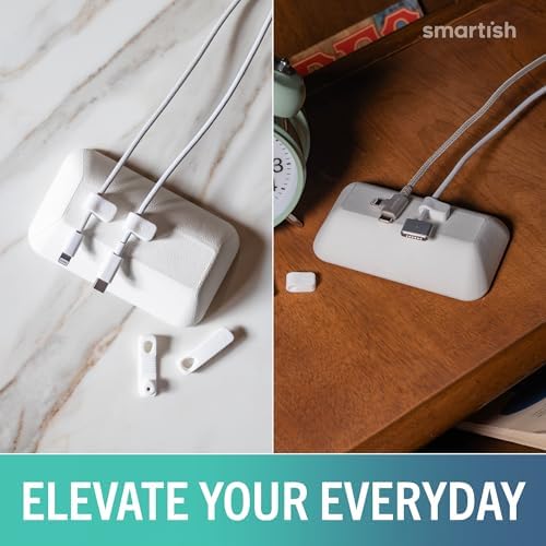 Smartish Magnetic Cord Holder, Bigger Cable Wrangler, Office Desk Organizer - Image 5