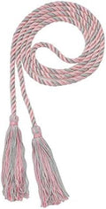 Tassel Depot Graduation Honor Cord - Light Pink/Gray - Every School Color Available - Made In Usa by TasselDepot
