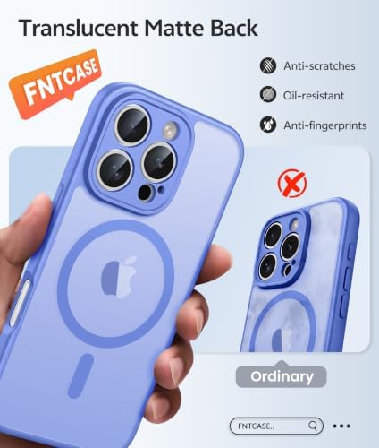 FNTCASE for iPhone 16 Pro Max Case, Fit for Magsafe, Glass Screen Protector - Image 6