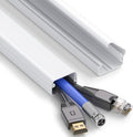 ZhiYo 32in White Cord Hider Wall, Large Size Fits 2-4 Cords, 1.2inW 0.7inH by ZhiYo