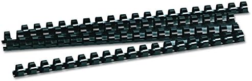 Fellowes 1/2-Inch Plastic Binding Combs, Classroom Organization School Supplies, 90-Sheet Capacity, Black (52326) (Pack of 1200) - Image 2