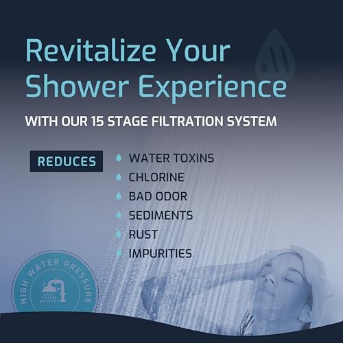 Mist - 15 Stage Filtered Shower Head Replacement Cartridge, Universally Compatible With Any Similar Design, Shower Water Softener with High Output, Long Lasting-Shower Filter For Hard Water (4 pack) - Image 4