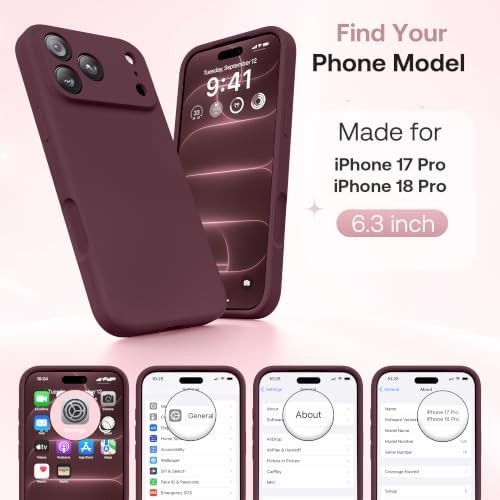 GolbinBox Magnetic for iPhone 18 Pro Case/17 Pro Case, Burgundy - Image 2