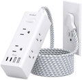One Beat Surge Protector Power Strip, 6 Ft Flat Plug Extension Cord, 900J by OneBeat