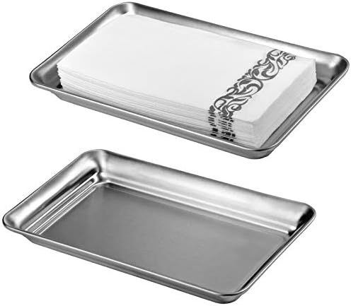 SheeChung Metal Vanity Tray, Bathroom Tray for Perfume Makeup Jewelry by SheeChung