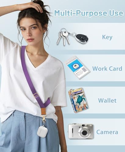 Yonlevres Phone Lanyard Crossbody Strap Wrist Neck Adjustable Women Purp - Image 4