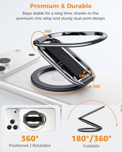 SUPERONE for MagSafe Phone Grip Kickstand, Magnetic Phone Ring Holder - Image 5