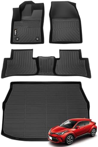 Wailtnb-Floor Mats & Cargo Liner Fit for Toyota CHR 2018-2023 All Weather Liners Custom Fit Toyota C-HR 2018-2023 Durable Accessories by Wailtnb
